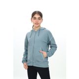 Toontoy Kız Çocuk Kirli Dikişli Kapüşonlu Hırka Mavi 10-11 YAŞ