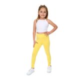 Toontoy Kız Çocuk Kirpi Baskılı Tayt Koyu Sarı 3 YAŞ