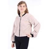 TOONTOY Kız Çocuk Kolej Yaka Peluş Hırka, 13-14 Yaş, 22624, Bej, Kız Çocuklar