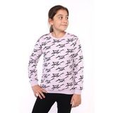 Toontoy Kız Çocuk Komple Balık Kuyruğu Baskılı Sweatshirt