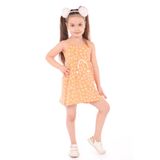TOONTOY Kız Çocuk Komple Baskılı Elbise, 3 Yaş, 22454, Oranj, Kız Çocuklar