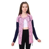 Toontoy Kız Çocuk Komple Baskılı Hırka Pembe 10 YAŞ