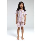 Toontoy Kız Çocuk Komple Baskılı Şortlu Pijama Takım