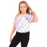 Toontoy Kız Çocuk Komple Baskılı Tişört - 6 - 7 Yaş - Ekru