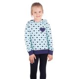 TOONTOY Kız Çocuk Komple Kalp Desenli Sweatshirt Mint Yeşili, 5 Yaş, 16204-, Mint Yeşili, kız-çocuk