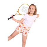 TOONTOY Kız Çocuk Komple Palmiye Desenli Şort 6-7 Yaş, 6-7 Yaş, 22052, Kiremit, Kız çocuk