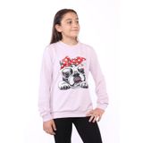 Toontoy Kız Çocuk Köpek Figür Baskılı Sweatshirt Açık Lila 10-11 YAŞ