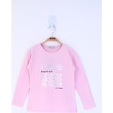 Toontoy Kız Çocuk Leopard Style Baskılı T-Shirt - 3 Yaş - Açık Pembe
