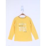 Toontoy Kız Çocuk Leopard Style Baskılı T-Shirt - 3 Yaş - Sarı