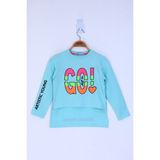Toontoy Kız Çocuk Letis Go Baskılı T-Shirt - 10 Yaş - Mint