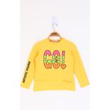 Toontoy Kız Çocuk Letis Go Baskılı T-Shirt - 14 Yaş - Sarı