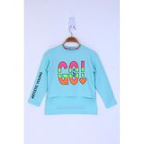 Toontoy Kız Çocuk Letis Go Baskılı Tişört Mint Yeşili 14 YAŞ