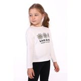 Toontoy Kız Çocuk Lıfe Is Good Baskılı Tişört