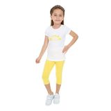 Toontoy Kız Çocuk Lıttle Bloom Baskılı Kaprili Takım Koyu Sarı 3 YAŞ