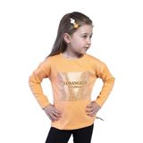 Toontoy Kız Çocuk Losangeles Baskılı Tişört Turuncu 6 YAŞ