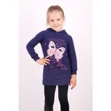 Toontoy Kız Çocuk Love You Kelebek Baskılı Elbise