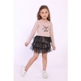 Toontoy Kız Çocuk Meow Or Never Nakışlı Elbise