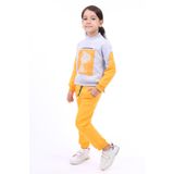Toontoy Kız Çocuk My Lıttl e Frend Baskılı Eşofman Takım Gri Melanj 2 YAŞ
