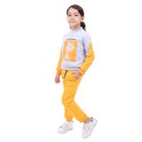 Toontoy Kız Çocuk My Lıttl e Frend Baskılı Eşofman Takım Gri Melanj 4 YAŞ