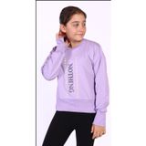Toontoy Kız Çocuk Nakış Detaylı Sweatshirt Lila 14 YAŞ