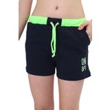Toontoy Kız Çocuk Nakış İşlemeli Beli Lastikli Cepli Şort Lacivert 6-7 YAŞ