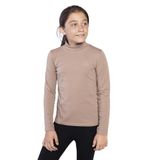 Toontoy Kız Çocuk Nakışlı Balıkçı Yaka Okul Tişörtü Kahverengi 11 YAŞ