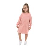 Toontoy Kız Çocuk Nakışlı Elbise - 2 Yaş - Koyu Pudra