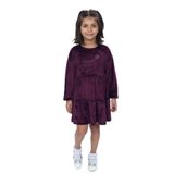 TOONTOY Kız Çocuk Nakışlı Elbise, 5 Yaş, 23141, Mor, Kız Çocuklar