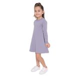 Toontoy Kız Çocuk Nakışlı Elbise Koyu Gri 6 YAŞ