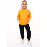 Toontoy Kız Çocuk Nakışlı Eşofman Takım - 2 Yaş - Hardal