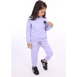 Toontoy Kız Çocuk Nakışlı Eşofman Takım - 2 Yaş - Mavi