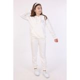 Toontoy Kız Çocuk Nakışlı Eşofman Takım Ekru 8-9 YAŞ