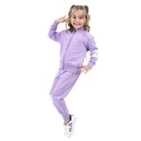 Toontoy Kız Çocuk Nakışlı Eşofman Takım Lila 6 YAŞ
