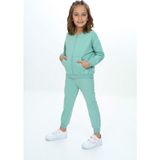 Toontoy Kız Çocuk Nakışlı Eşofman Takım Yeşil 3 YAŞ