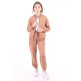 Toontoy Kız Çocuk Nakışlı Hırka Kahverengi 6-7 YAŞ