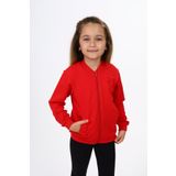 Toontoy Kız Çocuk Nakışlı Hırka Kırmızı 2 YAŞ