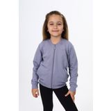 Toontoy Kız Çocuk Nakışlı Hırka Koyu Gri 5 YAŞ