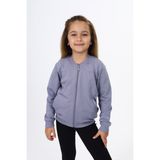 Toontoy Kız Çocuk Nakışlı Hırka Koyu Gri 6 YAŞ