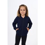 Toontoy Kız Çocuk Nakışlı Hırka Lacivert 3 YAŞ