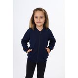 Toontoy Kız Çocuk Nakışlı Hırka Lacivert 4 YAŞ