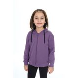 Toontoy Kız Çocuk Nakışlı Hırka Mor 6 YAŞ