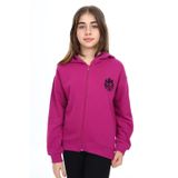 Toontoy Kız Çocuk Nakışlı Hırka Mürdüm 8-9 YAŞ