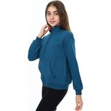 Toontoy Kız Çocuk Nakışlı Hırka Petrol Mavi 10-11 YAŞ