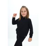 Toontoy Kız Çocuk Nakışlı Hırka Siyah 4 YAŞ