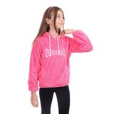 TOONTOY Kız Çocuk Nakışlı Kapüşonlu Sweatshirt, 8-9 Yaş, 22623, Pembe, kız-çocuk