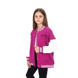Toontoy Kız Çocuk Nakışlı Kolej Hırka Mürdüm 6-7 YAŞ