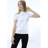 Toontoy Kız Çocuk Nakışlı Okul Tişört Beyaz 6-7 YAŞ