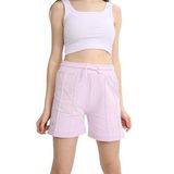 Toontoy Kız Çocuk Nakışlı Şort Açık Lila 13-14 YAŞ