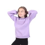 TOONTOY Kız Çocuk Nakışlı Sweatshirt, 13-14 Yaş, 22560, Lila, kız-çocuk