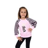 TOONTOY Kız Çocuk Nakışlı Sweatshirt, 6 Yaş, 24049, Pembe, kız-çocuk
